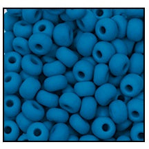 33220M- Matte Opaque Slate Blue Czech Seed Beads