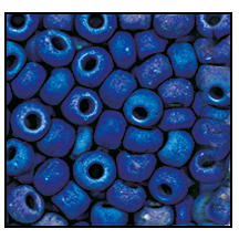 34050M- Matte Opaque Royal Blue Iris Czech Seed Beads