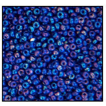 34060- Dark Blue Iris Czech Seed Beads