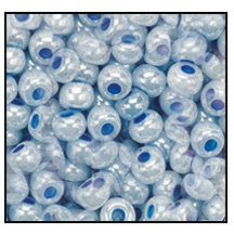 37136- Opaque Blue Ceylon Czech Seed Beads