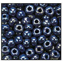 38060- Opaque Royal Blue Luster Czech Seed Beads
