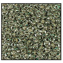 38659- Olive Lined Crystal Czech Seed Beads
