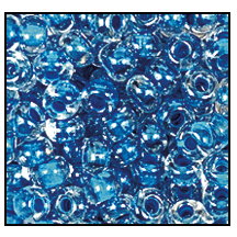 38665- Sapphire Lined Crystal Czech Seed Beads