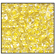 38686- Jonquil Lined Crystal Czech Seed Beads