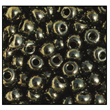 49055- Metallic Green Czech Seed Beads