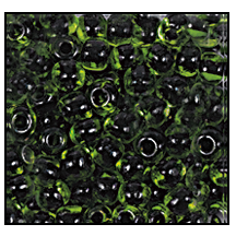 50224- Black Lined Lime Czech Seed Beads