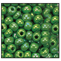 54230- Opaque Pea Green Iris Czech Seed Beads