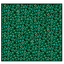 54240- Op. Leaf Green AB Czech Seed Beads