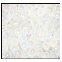 57205- Alabaster Iris Czech Seed Beads