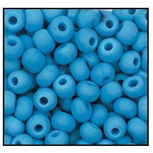 63050M- Matte Opaque Cerulean Czech Seed Beads
