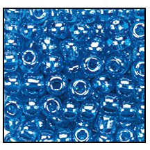 66150- Transparent Dark Aqua Luster Czech Seed Beads