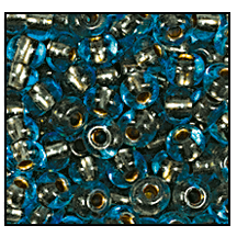 69010- Copper Lined Aqua Czech Seed Beads