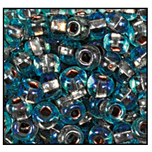 69019- Copper Lined Aqua Iris Czech Seed Beads
