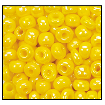 84130- Opaque Dark Yellow Iris Czech Seed Beads