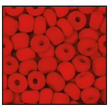 93190M- Matte Opaque Red Czech Seed Beads