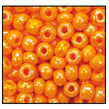 94110- Opaque Pumpkin Iris Czech Seed Beads