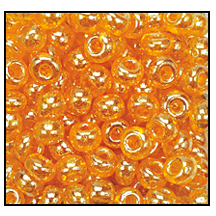 96000- Transparent Orange Luster Czech Seed Beads