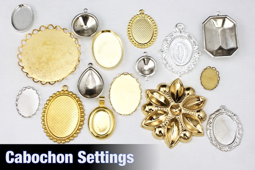 Bronze Tone 25mm Tray Heart Cabochon Pendant Setting 4pcs Earring Making  Jewelry Supplies, Bezel Cabochon Stud Setting DIY Supply 