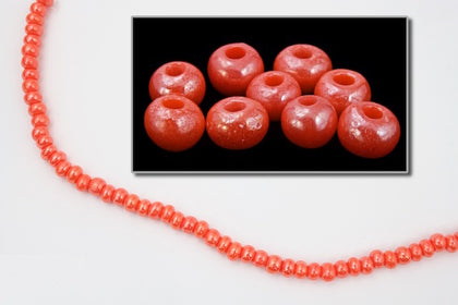98140- Opaque Orange Luster Czech Seed Beads