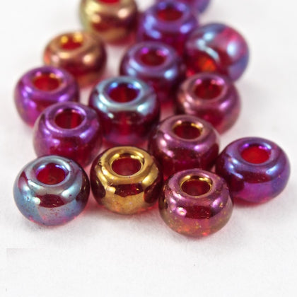 91120- Ruby Iris Czech Seed Beads