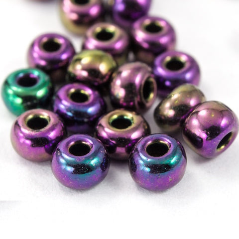 59195- Metallic Purple Iris Czech Seed Beads