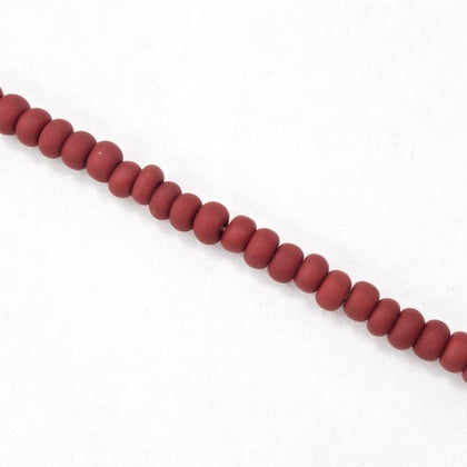 BL108M- Matte Opaque Garnet Czech Seed Beads