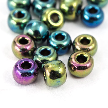 59205- Metallic Black Iris Czech Seed Beads