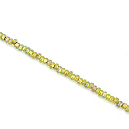 BL1136- Copper Lined Olivine AB Czech Seed Beads