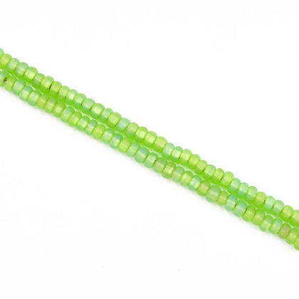 BL1077- Matte Silver Lined Olivine Czech Seed Beads