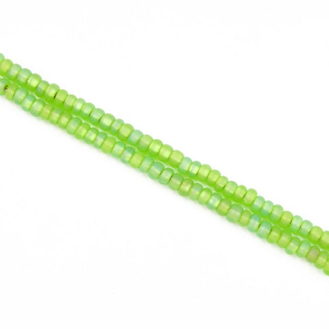BL1077- Matte Silver Lined Olivine Czech Seed Beads