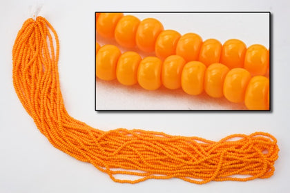 93110- Opaque Pumpkin Czech Seed Beads