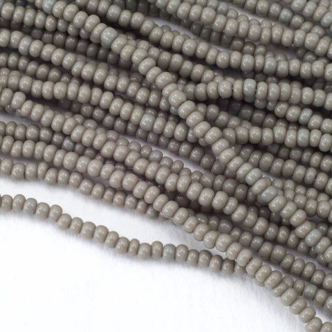 43020- Opaque Gray Czech Seed Beads