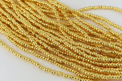 68304- 24 Karat Gold Czech Seed Beads