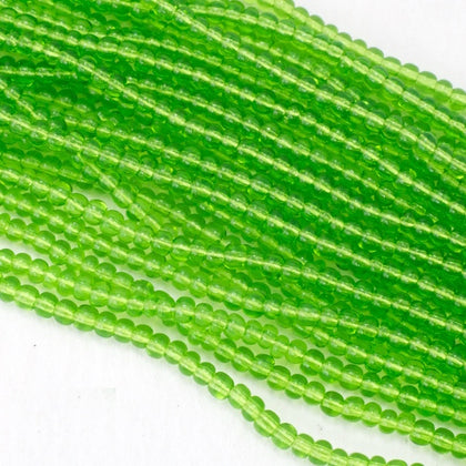 50430- Transparent Lime Czech Seed Beads