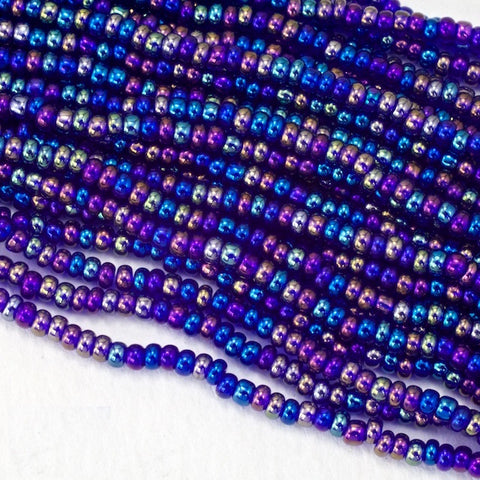 31100- Cobalt Iris Czech Seed Beads
