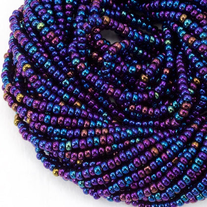 59135- Metallic Blue Iris Czech Seed Beads