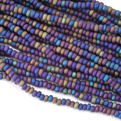 59205M- Matte Black Iris Czech Seed Beads