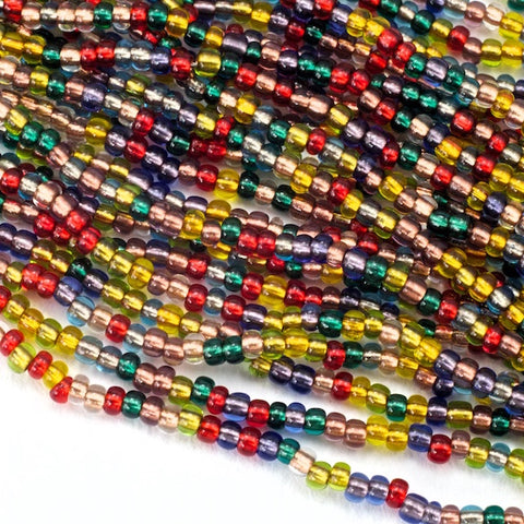 BL1016- Copper Lined Multi Mix Czech Seed Beads