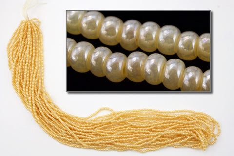 47115- Beige Ceylon Czech Seed Beads