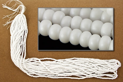 16541- Polar White Matte Pearl Czech Seed Beads