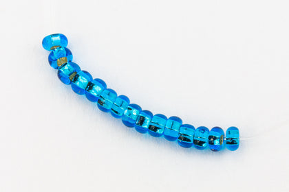 67150- Silver Lined Aqua Czech Seed Beads