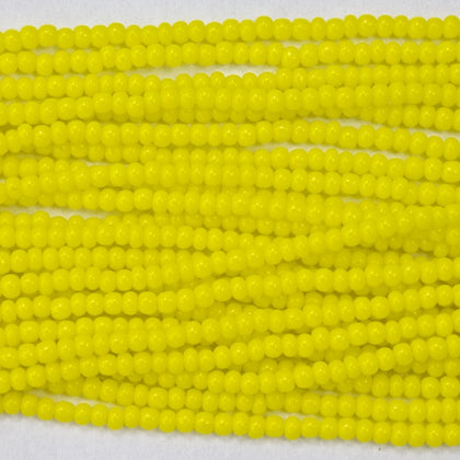 83130- Opaque Dark Yellow Czech Seed Beads