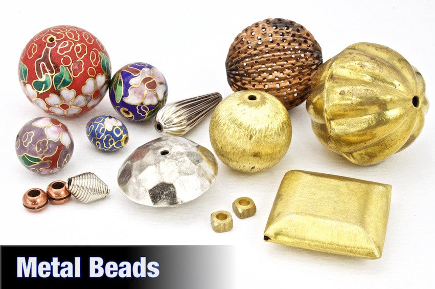 Corrugated Bead, Round Bronze Bead, Ribbed Bead, Large Round Bead