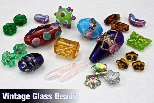 1 Pound BULK Glass Beads Assorted Mix 4mm-18mm Crackle Beads Lot Wholesale  Set