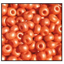 11/0 Tangerine Matte Pearl Czech Seed Bead (1/2 Kilo) Preciosa #16692