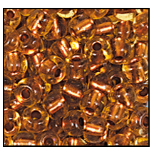 6/0 Copper Lined Beige Czech Seed Bead (1/2 Kilo) Preciosa #19020