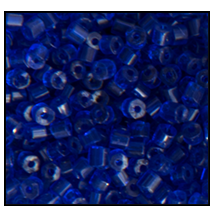 11/0 Transparent Cobalt 2 Cut Czech Seed Bead (1/2 Kilo) Preciosa #30100