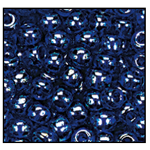 10/0 Luster Transparent Cobalt Czech Seed Bead (1/2 Kilo) Preciosa #36100