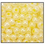 9/0 Opaque Yellow Ceylon Czech Seed Bead (1/2 Kilo) Preciosa #37186