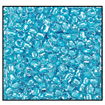 12/0 Aqua Lined Crystal 3-Cut Czech Seed Bead (10 Hanks) Preciosa #38662